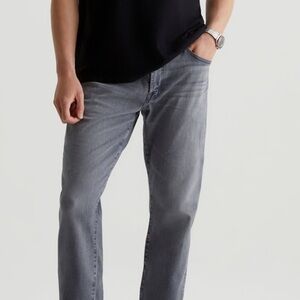Ag Adriano Goldschmied Gray Straight Jeans Classic Style